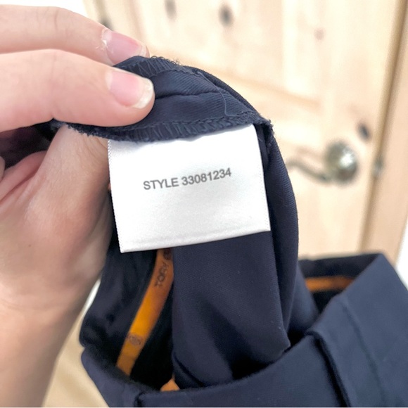 Tory Burch Navy Twill Trousers slacks pants - Picture 4 of 4